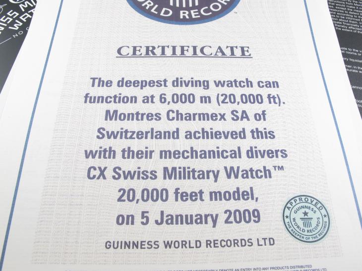 CX Swiss Military20000 feet