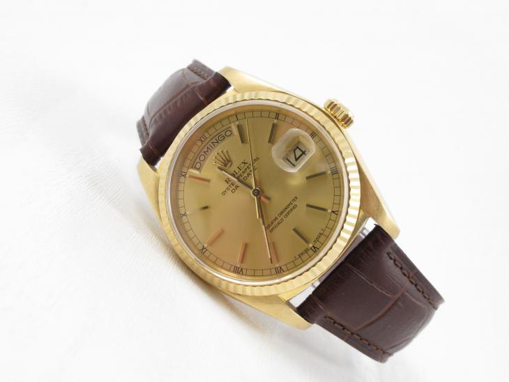 Rolex Daydate 18K på rem