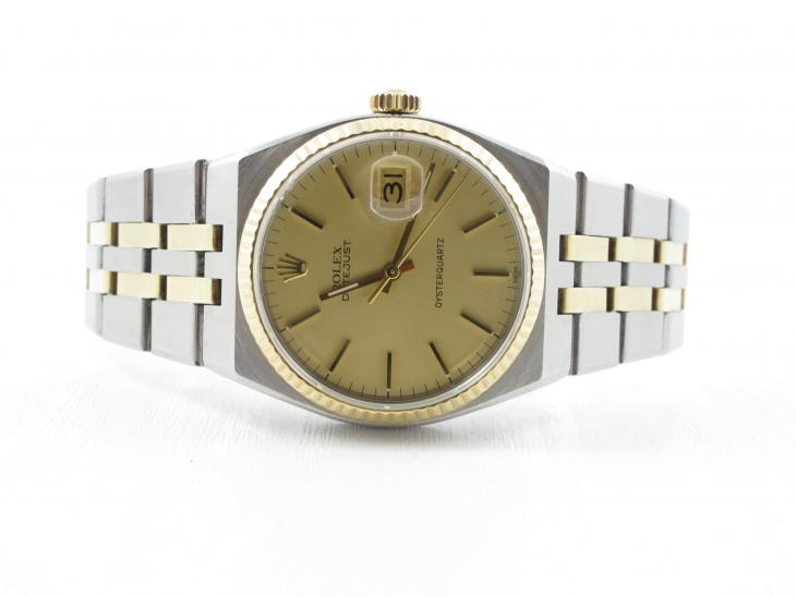 Rolex Oysterquartz G/S med B&P