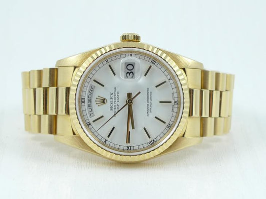 Rolex Day Date 18K med B&P