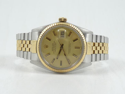 Rolex Date Just G/S - DK papir
